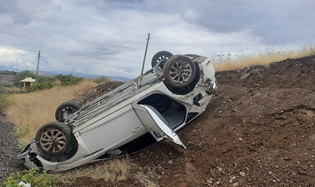 Kontrolden çıkarak takla attı ASAYİŞ Erzurum Pusula Gazetesi Son